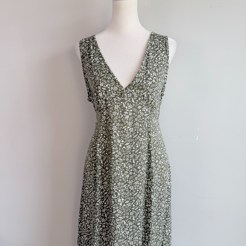 Old Navy Floral Cottagecore Maxi Dress Small Babydoll Prairie - Picture 3 of 9